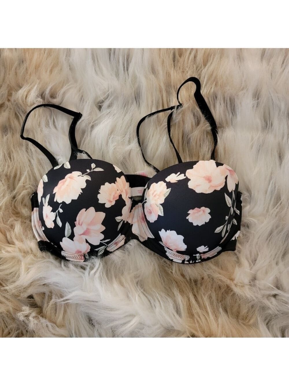Victoria's Secret Pink Multiway Push Up Bra Floral